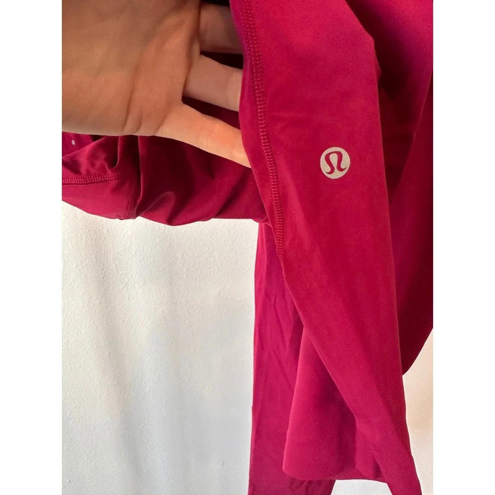 Lululemon Fast and Free High-Rise Tight 25 Pockets Pink Nulux Running Leggings 8 - Picture 4 of 5